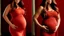 Placeholder: Gina Rodriguez Curvaceous and radiant physique Fiery red locks frame her face Elegant flowing maternity gown Maternal glow and resilience Bust size: 38 inches Subtle yet confident expression German teenager in transformation Heavily pregnant silhouette Tenderness in her curves Unexpected beauty in resilience Comfortable and harmonious attire Bathwater backdrop signifies change Youthful grace with maternal strength Roundness of the burgeoning belly Maternity elegance in transformation Cascading r