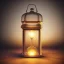 Placeholder: fireflies in a lantern, many ghostly lights inside a belljar, fairy lights, polaroid, symmetry, luminescent glow, moody, tender, photorealistic, octane render, golden hour