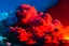 Placeholder: Clouds in the sky colored like blood, beautiful, surreal, haunting