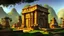 Placeholder: Tombs of kings of ancient civilization, many objects. pomp A huge splendor is the ancient Tomb of Kings in the depths of the earthTemple of the goddess jungle palms waterfall