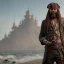 Placeholder: A pirate with long beard ray tracing 4k realistic