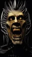Placeholder: The wolf man Howling in giger style