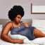Placeholder: 30 years old handsome black man wearing walks into room and finds 28 years old curvy lady with afro hairstyle on bed crying , digital painting, digital illustration, extreme detail, digital art, 4k, ultra hd