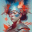 Placeholder: dream portrait of female warrior by james jean