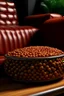 Placeholder: a couch made out baked beans with a bush's logo