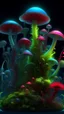 Placeholder: "3D HR Complex Unique and Beautiful Bioluminescent Carnivorous Plants, a breathtaking frontier fantasy artwork by Android Jones, Jean Baptiste monge, Alberto Seveso, Erin Hanson, Jeremy Mann. Minimalist highly detailed and complex professional_photography, masterpieces, 8k resolution concept art, Artstation, tricolor, Unreal Engine 5, cgsociety" Highly detailed ArtStation Concept Art Clear Focus Smooth cinematic 4K epic Details Serious Stoic ARTgerm AN's mature art. Bosch painting style,Busch