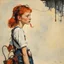 Placeholder: [art by Norman Rockwell] This is an adult Pippi Longstocking we're talking about. She's faced with grown-up challenges, complexities, and responsibilities.So, I envision a psychological thriller. A twisty tale where grown Pippi Longstocking finds herself entangled in a web of intrigue and danger. She is now a woman with a past, haunted by her own demons.In this story, Pippi becomes entangled in a world reminiscent of World War II. An occupied town, filled with secrets and shadows. She stumbles u