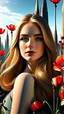 Placeholder: field of poppys by and oswaldo guayasamin and alexandre archipenko and yannis moralis in the style of , Artstation Deviant art, natural lighting accent lighting, in the street, intricate scenery highly detailed