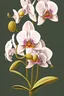 Placeholder: a botanical illustration of an orchid