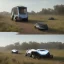 Placeholder: An autonomous electric recreational vehicle for traveling outside the city to nature, and when the vehicle reaches nature it splits into 2 units, one a residential unit and the other becomes a small vehicle