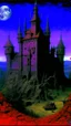 Placeholder: A purple Transylvanian vampire castle painted by Max Ernst