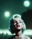 Placeholder: Ultra Realistic retro sci-fi scene, portrait, blonde woman, sweet young Marilyn Monroe face, perfect iris, tight latex coat, Strange planet background, Retro sci-fi style helmet, fog, rain, soft color, highly detailed, unreal engine 5, ray tracing, RTX, lumen lighting, ultra detail, volumetric lighting, 3d, finely drawn, high definition, high resolution.