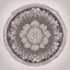 Placeholder: logo in a style of Mandala. Round. The logo depicts a mystical botanical motive. Thin lines. Ornament.