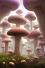 Placeholder: happy mushroom city in the forest