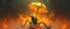 Placeholder: smite by god was the evil furry goblin gremlin winged centipede man holding a golden umbrella in a pool of smoke and lava in the style of Escher and Giger.