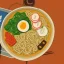 Placeholder: ramen with beer drink