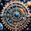 Placeholder: close up of a cell phone with a picture on it, an airbrush painting by Mór Than, instagram contest winner, space art, intricate planetary gears, space backround, planets on the background