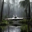 Placeholder: the iconic scene of Luke's x-wing in the swamp