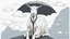 Placeholder: Goat holding a cisco umbrella in the AWS cloud