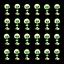 Placeholder: skeleton emotes, GG, OMG, sprite sheet