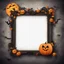 Placeholder: A Halloween picture frame for the Halloween school with a light background to remove