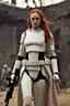 Placeholder: [Sophie Turner] Rounding a bend, Sophie spotted a storage alcove and slipped inside. Crates were piled haphazardly, but among them was a lifeless rebel trooper. His vac-suit was a poor substitute for stormtrooper armor, but it would have to do. Sophie stripped the body quickly, ignoring the sick feeling in her gut. Once clad in the rebel gear, she hurried down the passageway, hoping to blend in long enough to locate an escape pod. The ship was on high alert; groups of rebels rushed