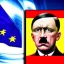 Placeholder: Adolf Hitler leader of the EU commission modern day with eu congress