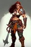 Placeholder: female barbarian dnd character pants