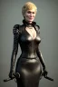 Placeholder: Cersei Lannister as evil mistress in black leather, dominatrix, bdsm, busty, cleavage, curvy, lena headay, angry, stern look. character design by cory loftis, fenghua zhong, ryohei hase, ismail inceoglu and ruan jia. unreal engine 5, artistic lighting, highly detailed, photorealistic, fantasy