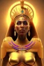 Placeholder: A beautiful portrait of Pharaonic queen , high key lighting, volumetric light high details psychedelic background