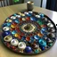 Placeholder: mandala polished stones assembly