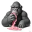 Placeholder: gorilla sparing glue by kaws