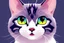 Placeholder: cute cat illustration isolated