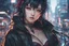Placeholder: tsukuyo in 8k anime cgi artstyle, normal eyes, close picture, neon effect, rain, apocalypse, intricate details, highly detailed, high details, detailed portrait, masterpiece,ultra detailed, ultra quality