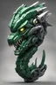 Placeholder: Mecha hydra green serpent head