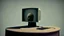 Placeholder: man no head, with monitor as head,