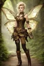 Placeholder: Full body Gorgeous Photography steampunk pixie with a resemblance to Tinkerbell, natural beauty