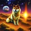 Placeholder: shiba inu smoking dank in space