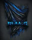 Placeholder: BLEU rag Logo IN black background