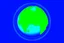 Placeholder: blue and green of a globe with a video play button in the middle