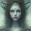 Placeholder: karlan, rusty metal, anime, Dryad, fae, sidhe, ominous, nature, plants, wildflower, facepaint, dnd character portrait, intricate, oil on canvas, masterpiece, expert, insanely detailed, 4k resolution, retroanime style, cute big circular reflective eyes, cinematic smooth, intricate detail , soft smooth lighting, soft pastel colors, painted Renaissance style