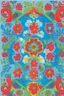 Placeholder: Norwegian folk art bunad pattern rosemaling style, Vivid colors