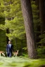 Placeholder: Obama as a mystical forest nymph in the woods raising a baby deer as his own high quality close up