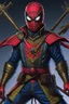 Placeholder: Spider-Man as a futuristic samurai