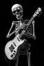Placeholder: SKELETON EMBRACING HUGGING, Holding A GUITAR affection caress