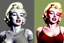 Placeholder: Marilyn Monroe, only wearing a thick sweater