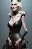 Placeholder: Carmen Dell`orifice as evil queen in black leather, leather, busty, cleavage, angry, stern look. character design by cory loftis, fenghua zhong, ryohei hase, ismail inceoglu and ruan jia. unreal engine 5, artistic lighting, highly detailed, photorealistic, fantasy