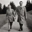 Placeholder: Adolf Hitler is walking in the sunset with Eva Braun