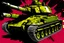 Placeholder: Pop art style tank destroyer