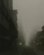 Placeholder: Dark street life creepy fog colours strong texture nightmare 8k artistic Photography volumetric light, Yves Tanguy Max Ernst Gustav Klimt chaos fool